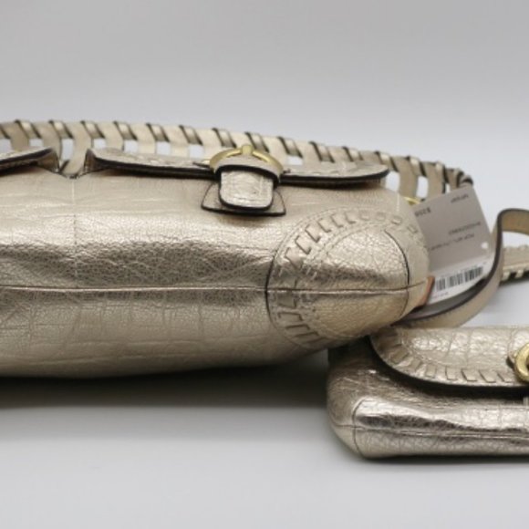 Coach Poppy Whipstitch Metallic Hippie 19014 B4/PL - Picture 4 of 6